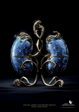 器官捐赠的价值-Fabergé eggs公益平面广告