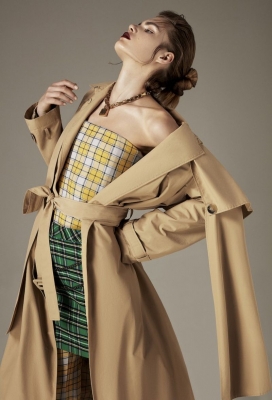索菲拉斯克-传统的毯子格子布混合风格外观-Vogue阿拉伯