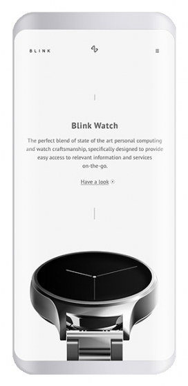 Blink.watch-现代消费科技智能设备网页设计