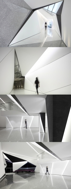 北京陌陌影业黑白时尚办公室建筑设计