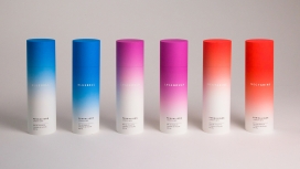 英国Penhaligon香水包装-使用渐变的排列来表示产品的各种浓度的香味