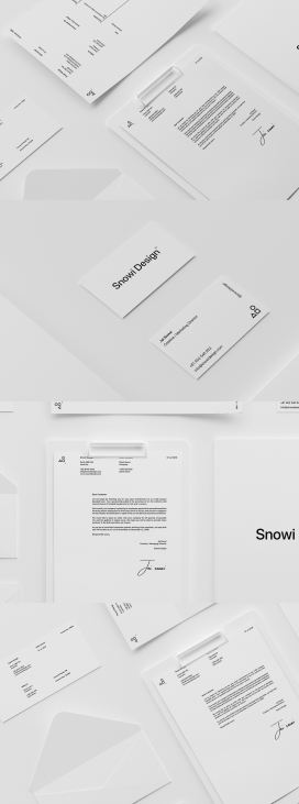 Minimal-白色宣传册信封设计