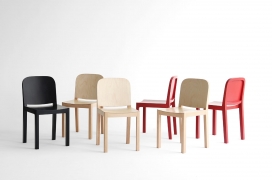 桦木胶合板设计的Gyeol椅子