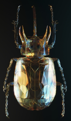 Prismatik-五彩几何玻璃昆虫