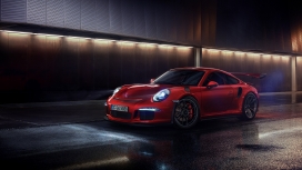 PORSCHE GT3 RS-保时捷GT3 RS红色跑车