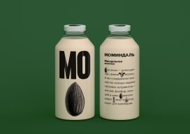 具有出色的外观的MO牛奶品牌
