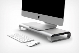 这是一款价格实惠的iMac展台