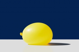 柠檬黄的气球