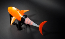 通过模仿金枪鱼的游泳打造的3D打印机器人鱼