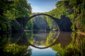 森林拱形桥