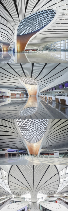 北京大兴国际机场室内建筑设计欣赏