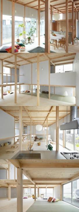 日本80平米的木质独立住宅