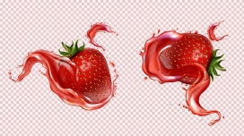 鲜红的草莓素材下载