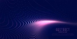 抽象紫色数字粒子波光背景