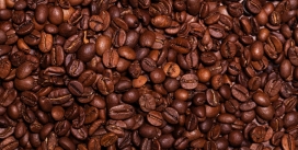 烘干的咖啡豆