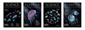 浮游微生物科学宣传海报素材下载