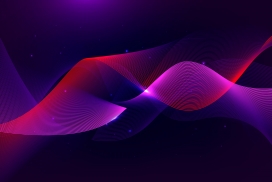 紫红色曲线波浪背景素材下载