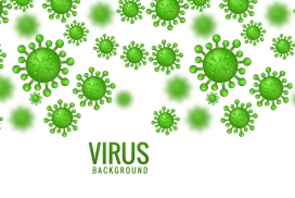 绿色冠状病毒图片素材下载