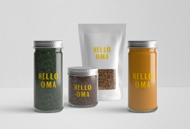 Hello Oma新季节性农贸​​市场产品包装设计