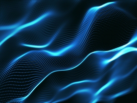 波浪形的粒子图