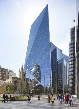 伦敦市中心折纸摩天楼