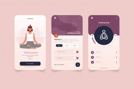 瑜伽锻炼app界面设计