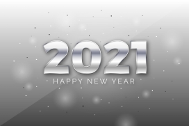2021跨年水晶立体字素材下载