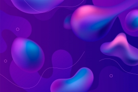 紫色球形液体抽象素材下载