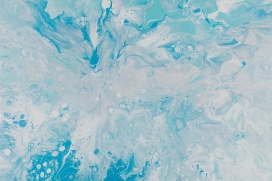 蓝色抽象水污渍液体图