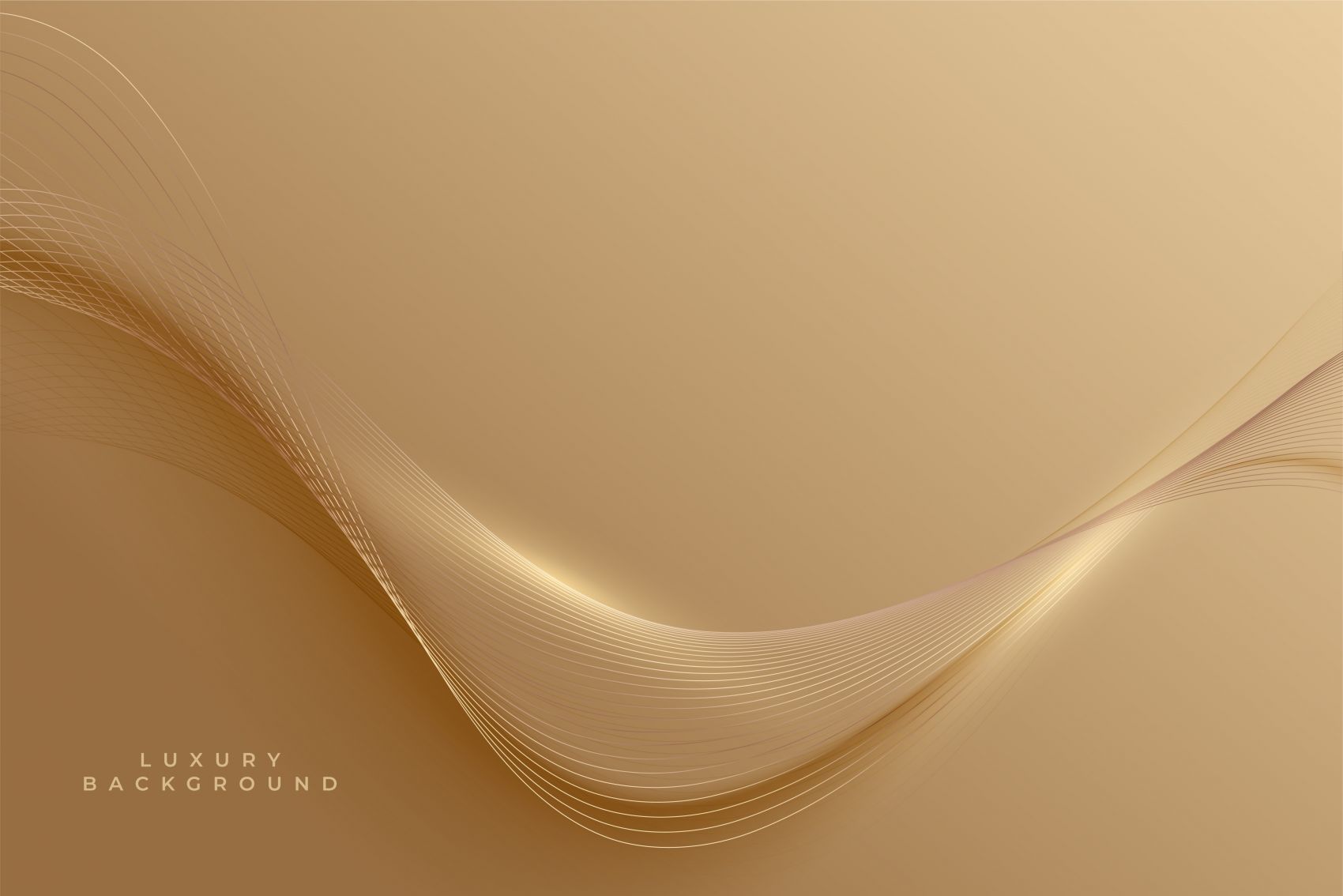 金箔色丝滑曲线背景素材下载图片