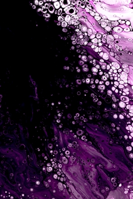 紫色液体褶皱花纹抽象图
