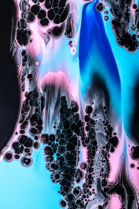 紫蓝色液体花纹图