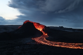 火山岩浆图