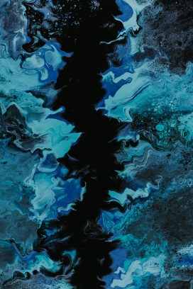 蓝色水波纹液体图