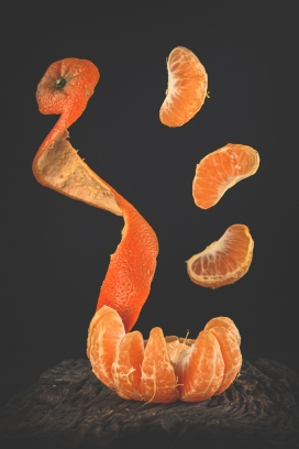 剥皮橘子造型图