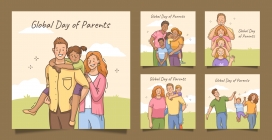 卡通幸福家庭素材下载