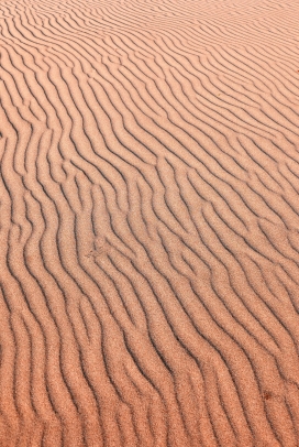 纹路细滑的沙丘图