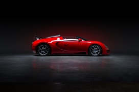 Bugatti Veyron-红色时尚布加迪跑车