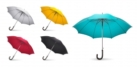 五颜六色的卡通雨伞矢量素材下载