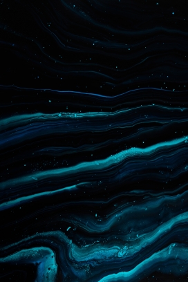 蓝色液体花纹流体图