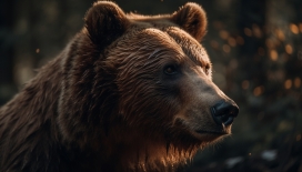 褐色棕熊猛兽图片