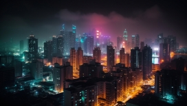 城市夜景图