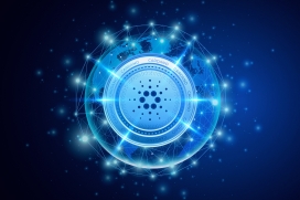 圆形蓝色科技互联网图