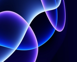 蓝色抽象圆圈背景图