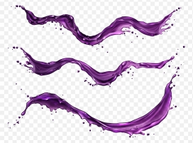 飞溅的紫色葡萄汁矢量浆果素材