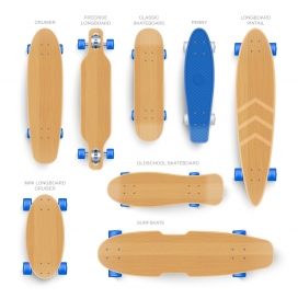 逼真的木质滑板车素材下载