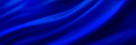 蓝色流动的丝绸丝带背景
