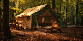 户外露营帐篷图