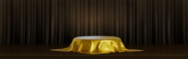 金色桌布素材