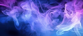 蓝紫烟雾素材图